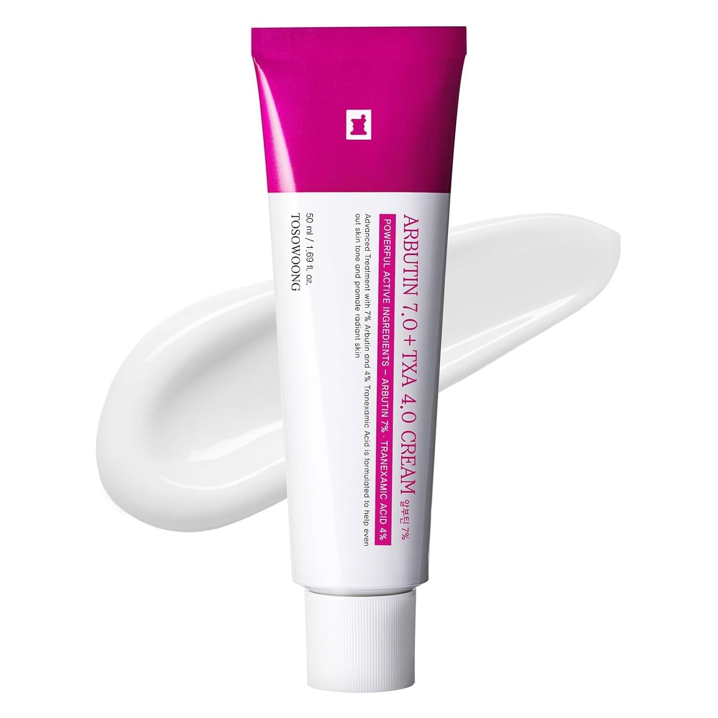 TOSOWOONG Arbutin 7.0 + TXA 4.0 Cream – 50ml | Brightening Dark Spot Correcting Cream for Even Skin Tone